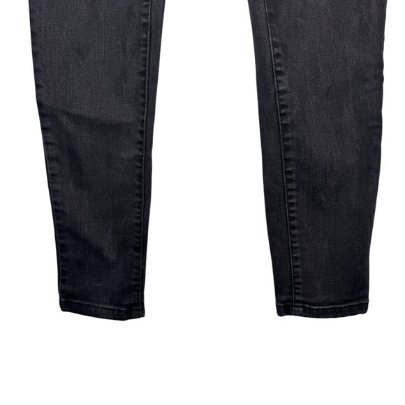 Nine West Black High Rise Waisted Perfect Skinny Jeans Pants Goth Punk Emo Sz 6 - Picture 4 of 7